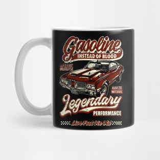 Gasoline instead of blood muscle car I Mug